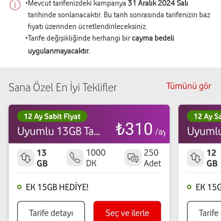 Uygun Fiyatlı Tarife Arayışı