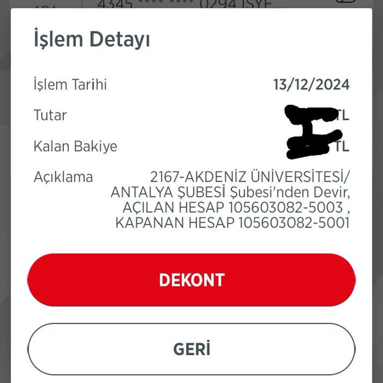 Haberim Olmadan Hesap Devir İşlemi Ve Burs Sorunu