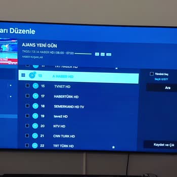 Samsung TV'de Kanal Taşıma Sorunu