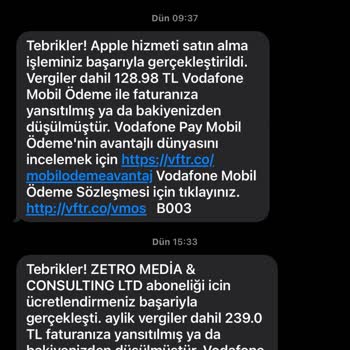 İzinsiz Abonelik Ücreti Kesintisi