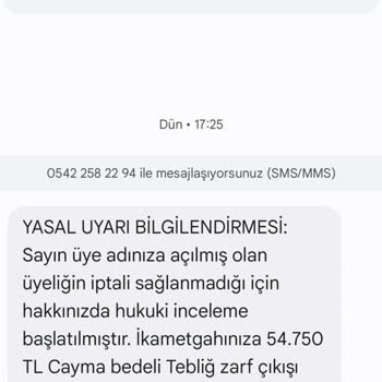 Bilgim Dışında Yapılan Üyelik Ve Borçlandırma