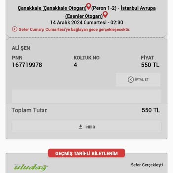 Pamukkale Turizm'in İkram Eksikliği