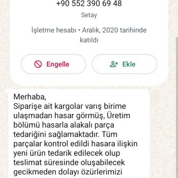 Koçtaş'tan Sipariş Verdiğim Ürünler Teslim Edilmedi