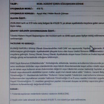 İade Onayı Alınan Ayakkabı İçin İletişim Sorunu Ve Geri Ödeme Beklentisi