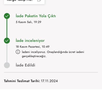 Boyner İade Sürecinde Yaşanan Gecikme Ve Müşteri Hizmetleri Sorunu