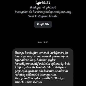 Instagram Üzerinden Gelen Sahte Mesaj Ve Hesap Bilgilerimin İzinsiz Kullanımı