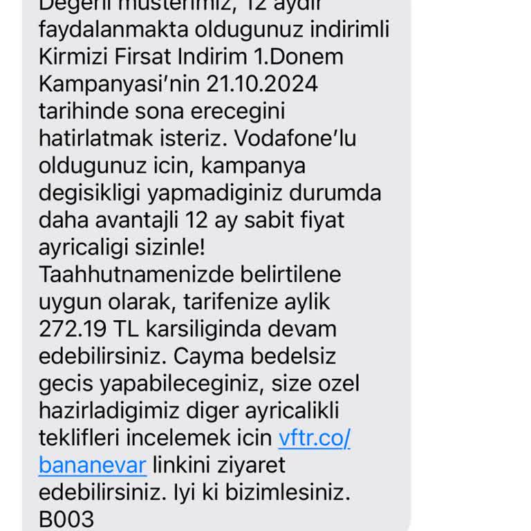 Vodafone Paket Ücreti Yanıltması Ve Müşteri Hizmetleri Sorunu