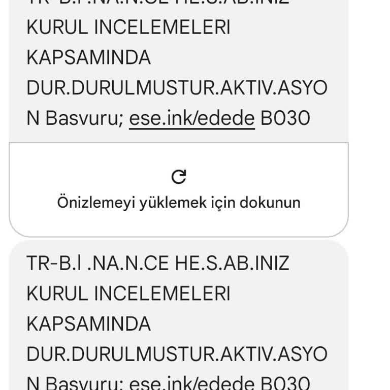 Yanlış Gönderilen Binance Mesajı