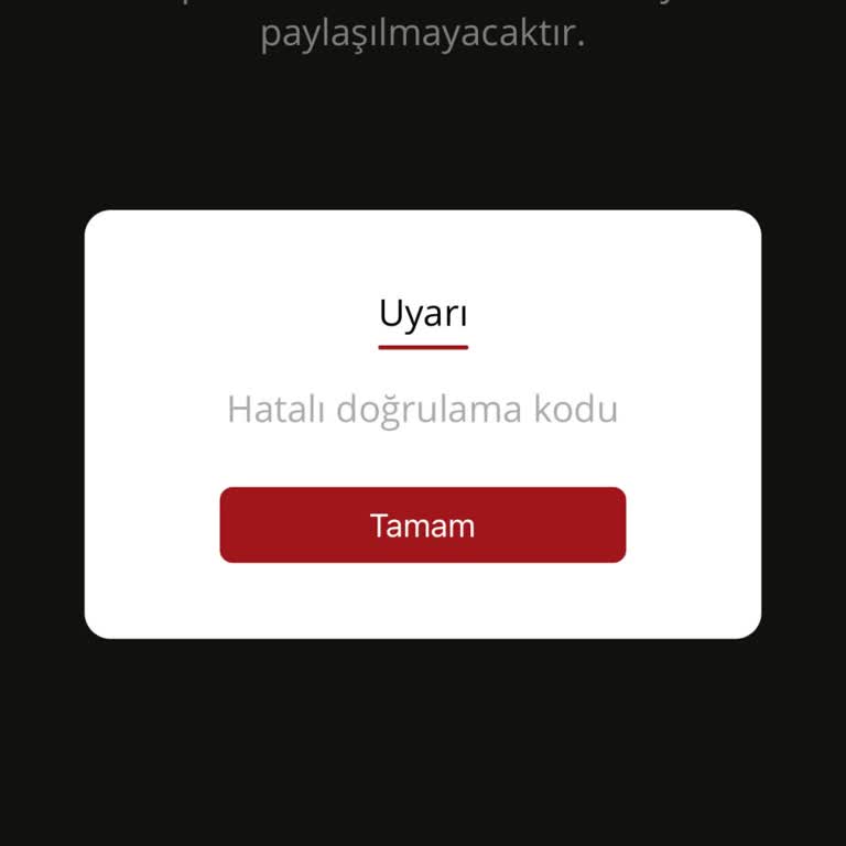 Mobil Uygulama Giriş Sorunu