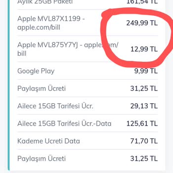 Faturada Bilinmeyen Apple Abonelikleri Sorunu