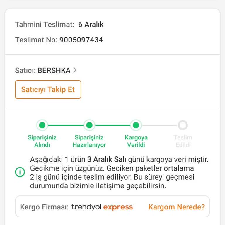 Trendyol Siparişim Teslim Edilmiyor, Müşteri Hizmetleri Yetersiz