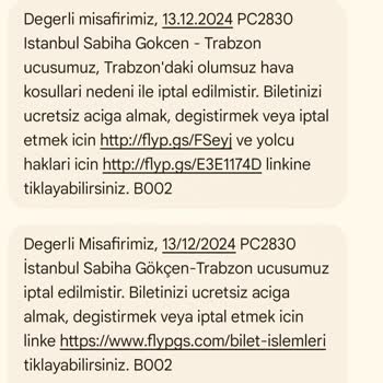 Uçuş İptali Ve Yüksek Ücretli Müşteri Hizmetleri