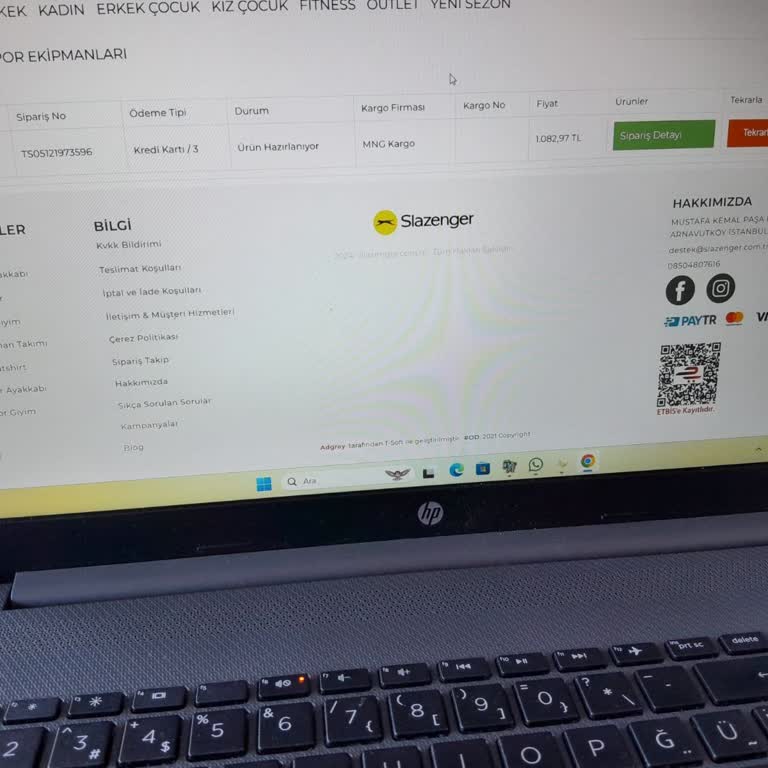 Slazenger'dan Alışverişte Kargo Sorunu