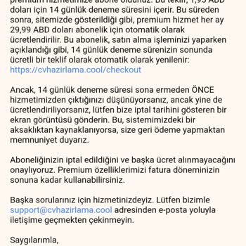 Beklenmedik Abonelik Ücreti Şoku