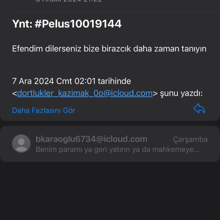 Peluş Dünyam'dan Sipariş Sorunu Ve Geri Ödeme Talebi