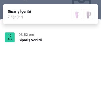 Stanley Termos Siparişimde Fatura Ve İade Sorunu