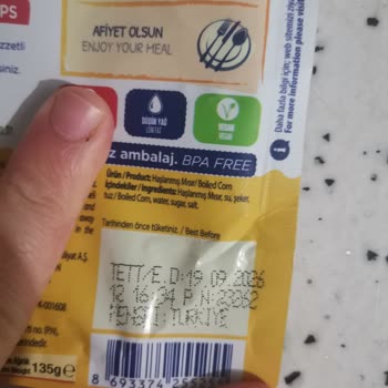 Yayla Marka Süt Mısır Ürününde Ekşi Tat Ve Koku Sorunu