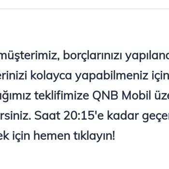 QNB Finansbank Yapılandırma Teklifinde Geçersizlik Sorunu