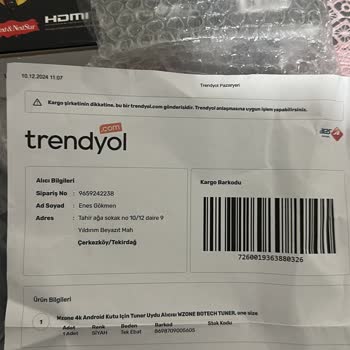 Yanlış Ürün Ve Hatalı Takip Numarası Sorunu