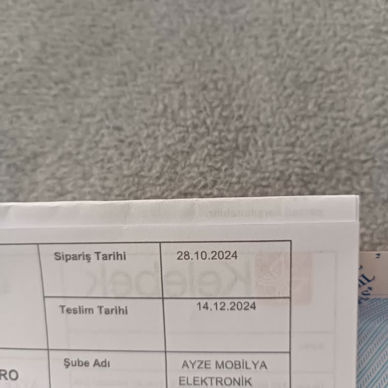 Mobilya Teslimatında Sürekli Erteleme Ve İletişimsizlik