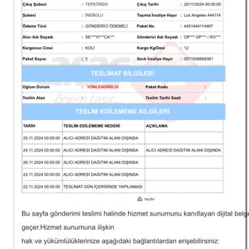 Rossmann'dan Teslimat Ve İade Sorunu: Müşteri Hizmetleri Hayal Kırıklığı