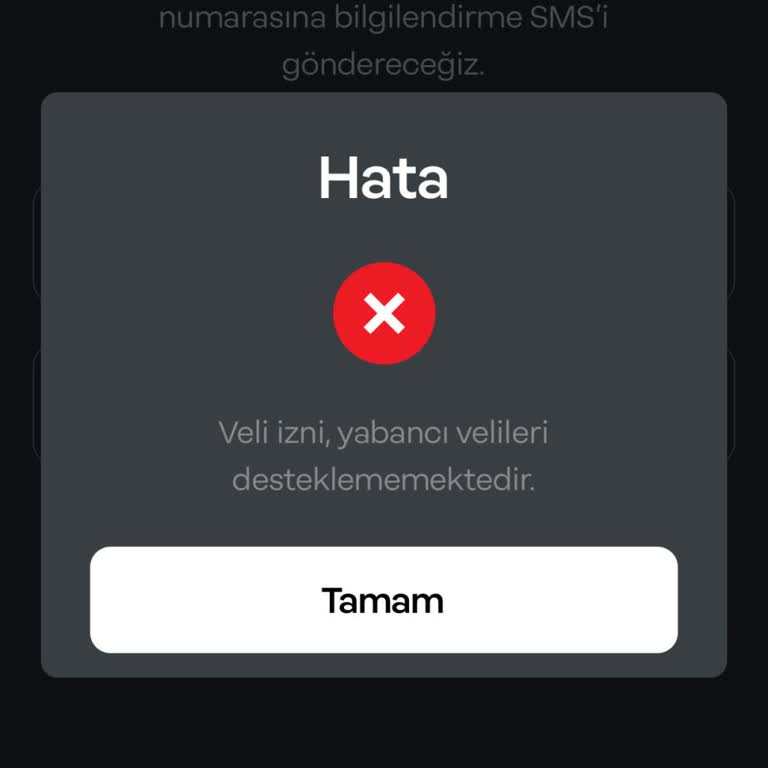 Papara Yabancı Uyruklu Kimliklerle Veli Onayı Sorunu