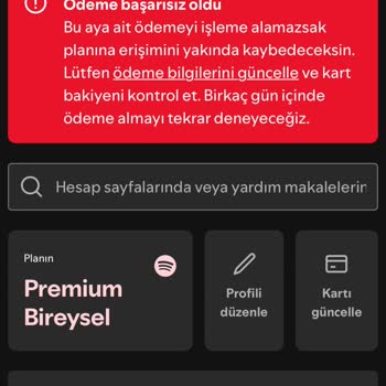 Spotify Ödeme Sorunları Ve İletişim Eksikliği