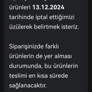 Yanlış Adresle İptal Edilen Sipariş Ve Para İadesi Talebi