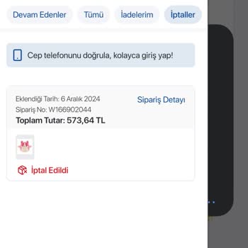 Yanlış Adresle İptal Edilen Sipariş Ve Para İadesi Talebi
