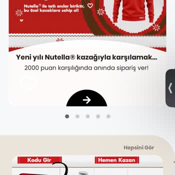 Nutella Uygulamasında Sürekli Hediye Sorunu