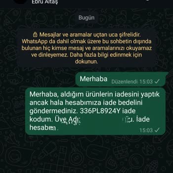 İade Bedeli Gecikmesi Ve İletişim Sorunu