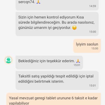 Dolap Uygulamasında Tablet Taksit Sorunu