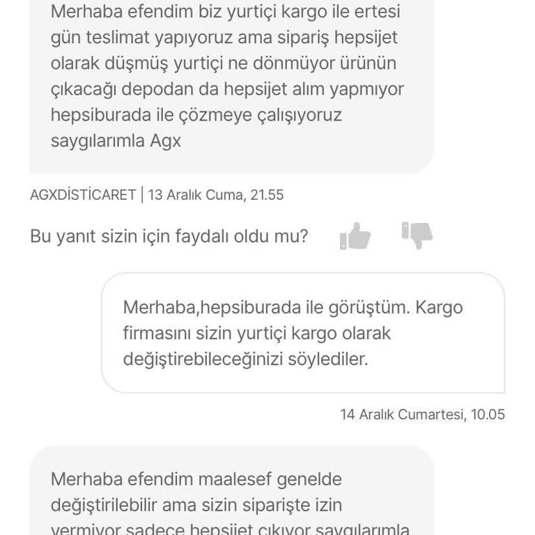 Kargo Seçimi Ve Teslimat Sorunu