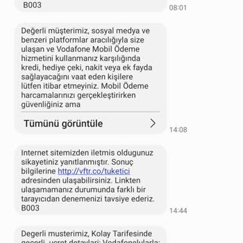 Vodafone'un Onaysız Faturasız Hatta Geçiş İşlemi