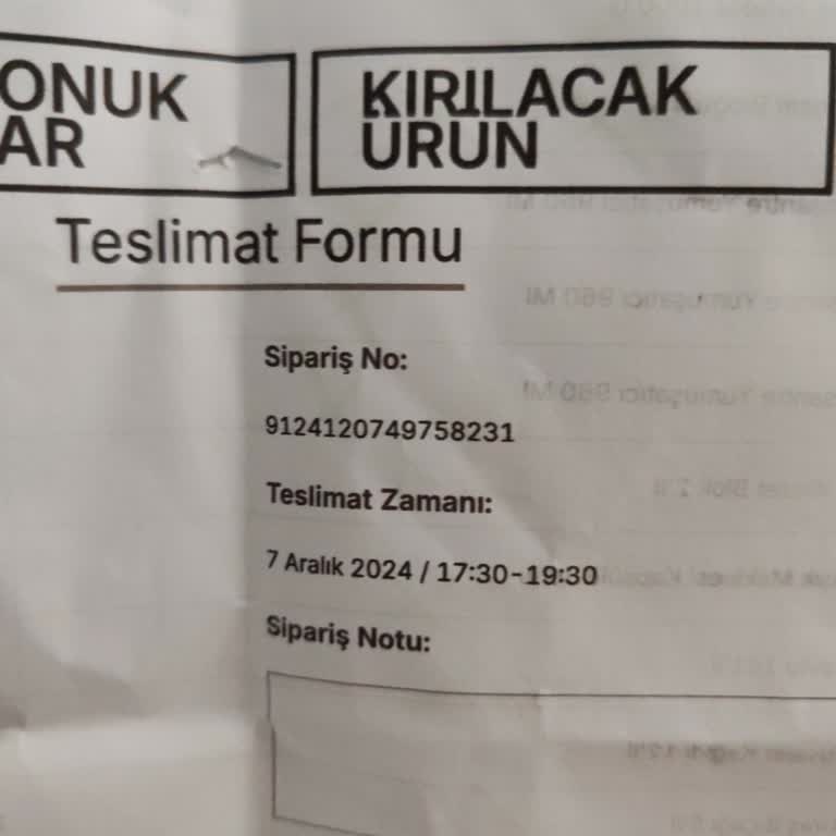 Eksik Siparişler Ve İade Sorunu