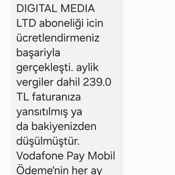 Onaysız Abonelik Ücreti Ve İptal Talebi