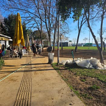 Moda'da Çimlerin Üzerine Masa Çekme Sorunu