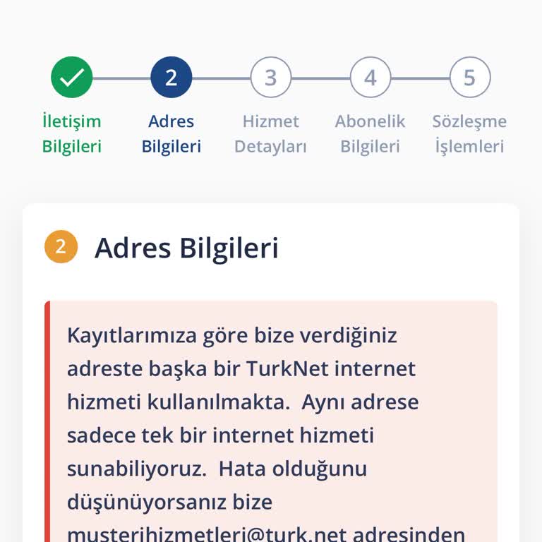 Adres Yanlışlığı Nedeniyle İnternet Bağlantı Sorunu
