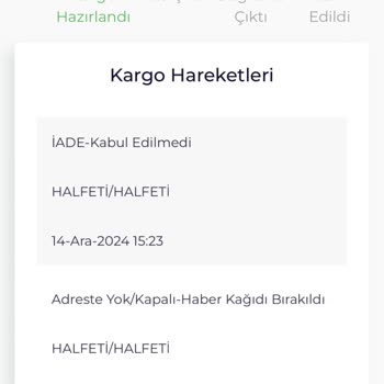 Kargolarım Dağıtıma Çıkmadan Geri Gönderiliyor