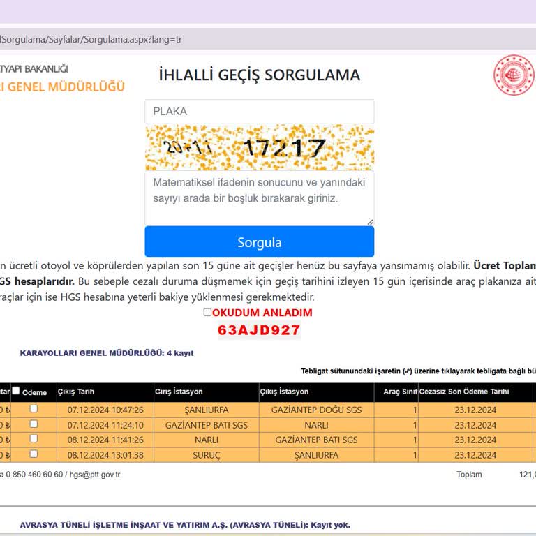 HGS Ücretlendirme Hataları Ve Haksız Kazanç