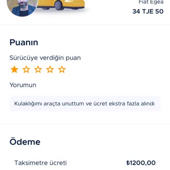 Unutulan Kulaklık Ve İlgisiz Taksici