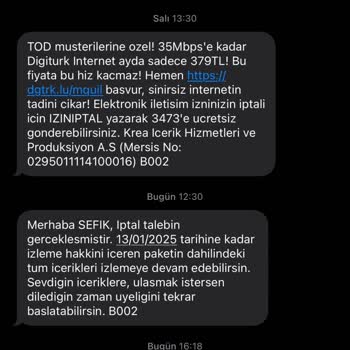 Üyelik İptali Ve İletişim Sorunu