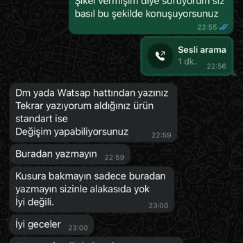 Yanlış Ürün Ve Kötü Müşteri Hizmeti