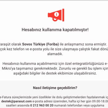 Hesap Kapatma Ve Erişim Sorunları Nedeniyle Şirket Zararı