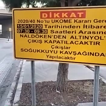 Ukome İzmir Karşıyaka Bahçelievler Altınyol Bağlantı Yolu