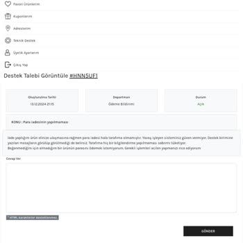 İade Sürecinde Yaşanan Sorunlar Ve Güven Eksikliği
