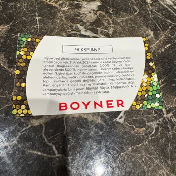Boyner'den Hediye Çeki Aldatmacası: İndirimli Ürünlerde Geçersiz!