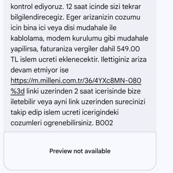 Millenicom'dan Yetersiz Hizmet Ve Müşteri Temsilcisi Sorunu