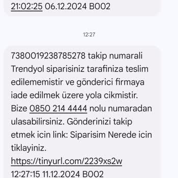 Teslimat Kabusu: Sipariş Trabzon'a Geri Döndü!