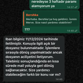 Bershka'dan İade Sorunu: Paramı Geri Alamıyorum!